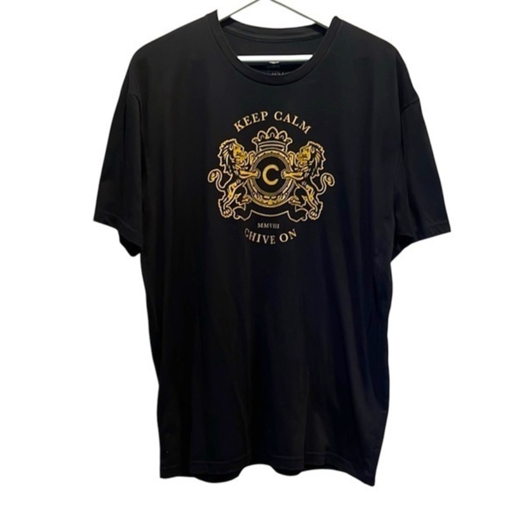 Keep Calm and Chive On Members Only Men’s T Shirt Size XL